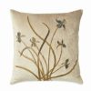 * Michael Aram Iris Embroidered Velvet Decorative Pillow 18 X 18 Designer Bedding