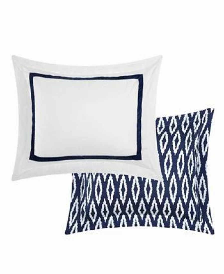 * Chic Home Kendall 4 Pc Queen Duvet Cover Set Navy Duvet Covers & Sets