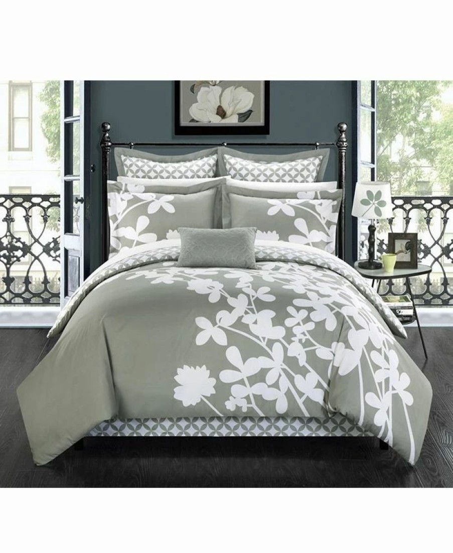 * Chic Home Iris 7-Pc Queen Comforter Set Comforter Sets