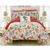 * Chic Home Flopsy 8 Piece Full Bed In A Bag Comforter Set Orange Comforter Sets