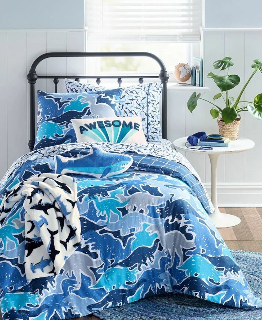 * Charter Club Kids 2-Pc. Cotton Comforter Set, Twin/Twin Xl, Created For Macy'S Dino Camo Comforter Sets