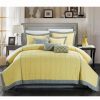 * Chic Home Rhodes 12 Pc King Comforter Yellow Comforter Sets