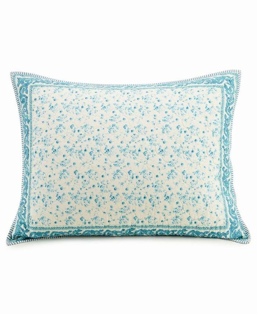 * Jessica Simpson Felicity Standard Sham Blue Designer Bedding