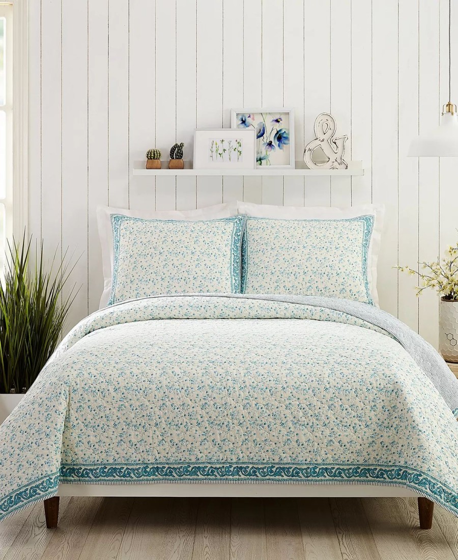 * Jessica Simpson Felicity Standard Sham Blue Designer Bedding