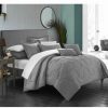 * Chic Home Khaya 8-Pc. Twin Comforter Set Grey Comforter Sets