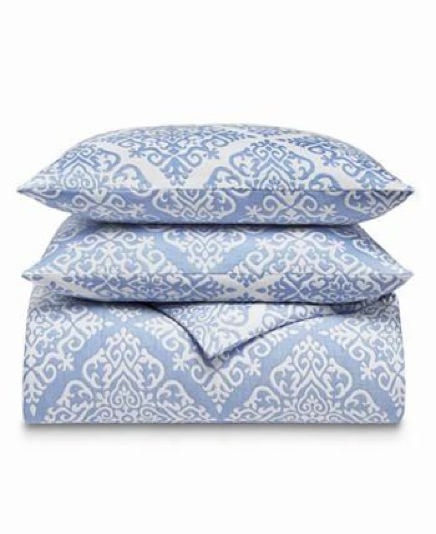 * Charter Club Medallion 3-Pc. Comforter Set, King, Created For Macy'S Blue Comforter Sets