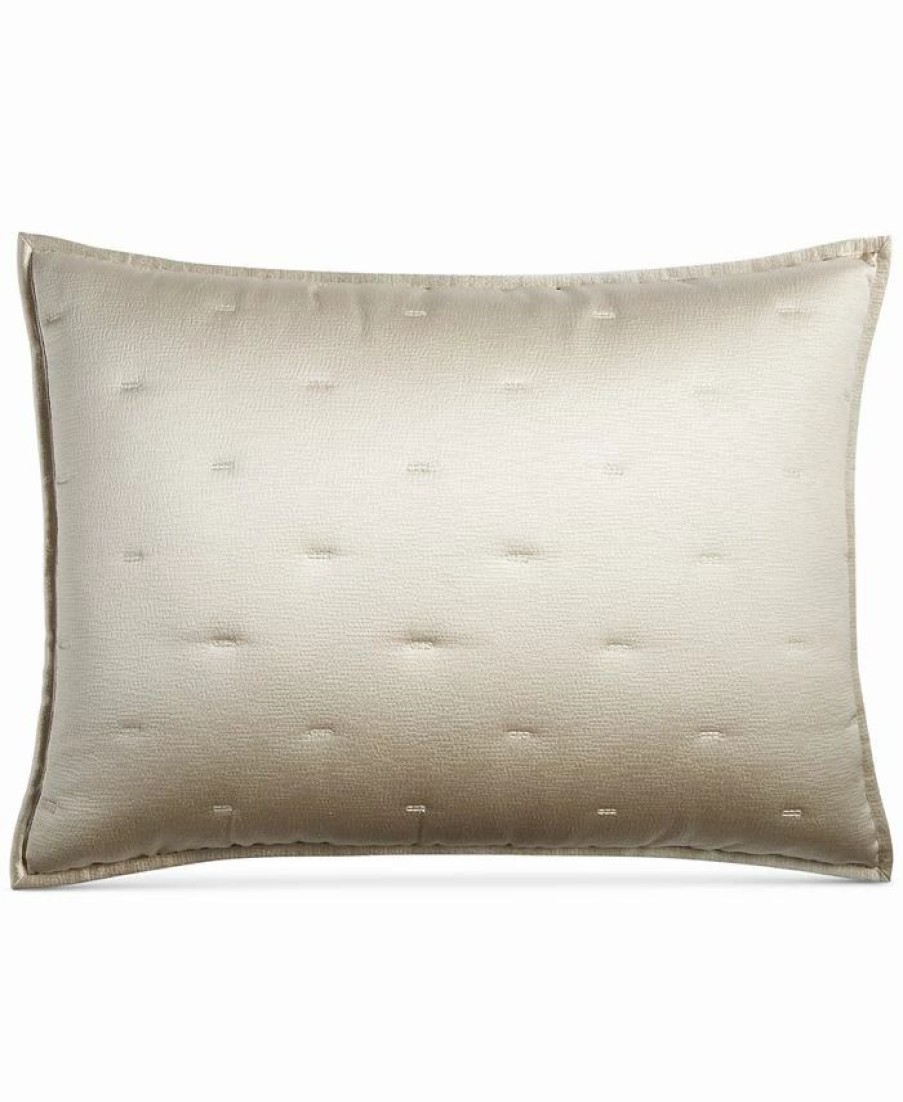 * Hotel Collection Fresco Quilted Sham, King, Created For Macy'S Gold Designer Bedding