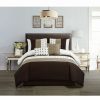 * Chic Home Lainy 5 Piece King Comforter Set Brown Comforter Sets