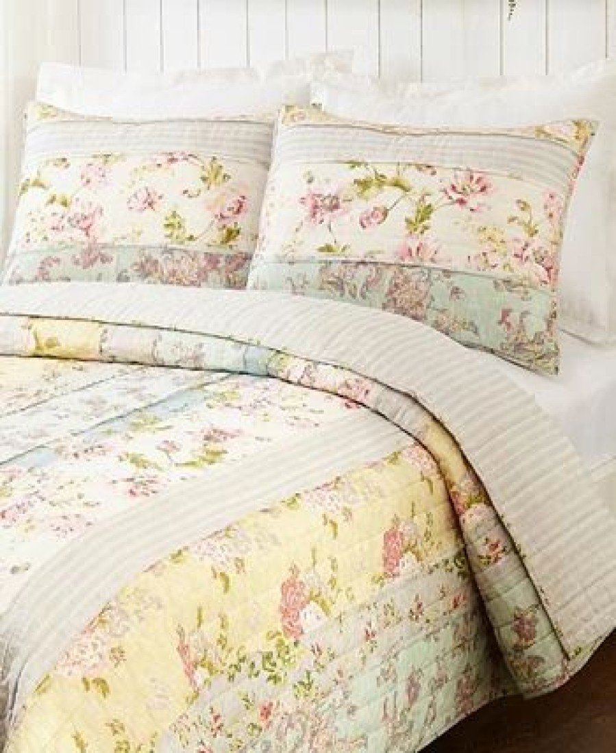 * Jessica Simpson Mels Floral King Sham Blue Designer Bedding