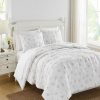 * The Farmhouse By Rachel Ashwell Signature Rosebury 3 Piece Comforter Set, King White, Pink Comforter Sets