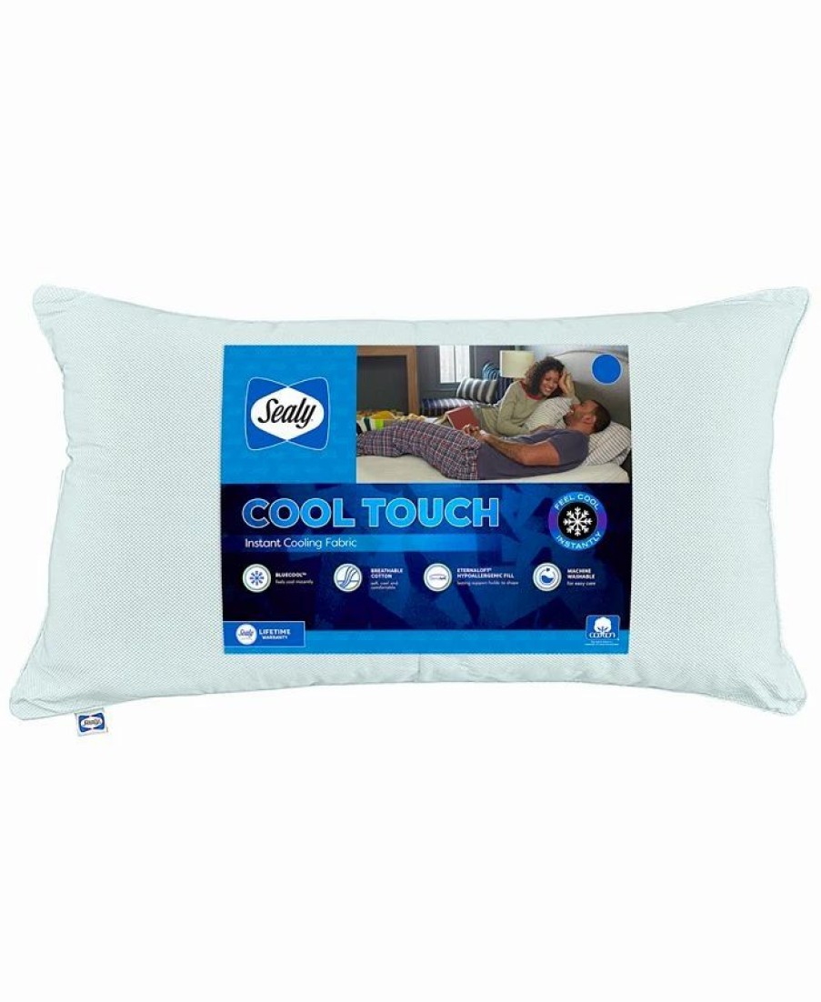 * Sealy Cool To The Touch Instant Cooling Pillow, King White Pillows