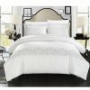 * Chic Home Sophia 3 Pc King Duvet Cover Set White Duvet Covers & Sets