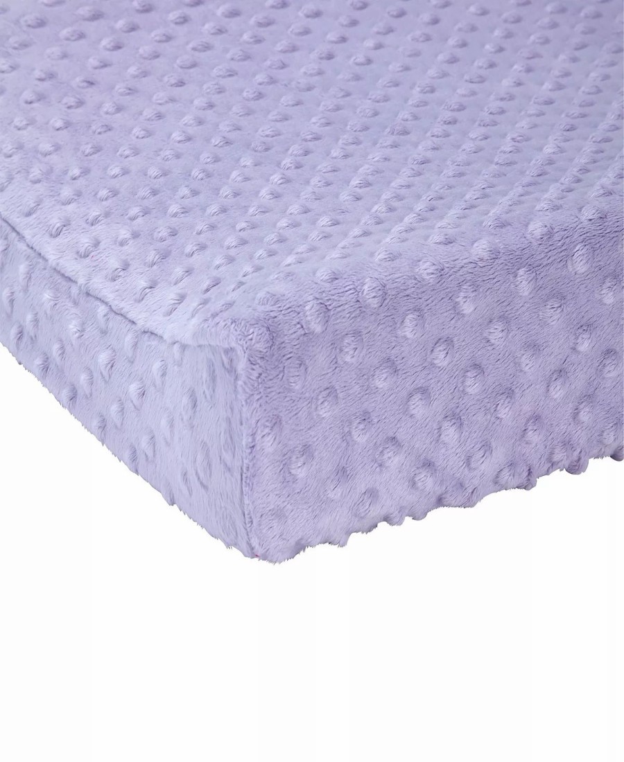 * Carter'S Plush Velboa Bubble Dot Changing Pad Cover Designer Bedding