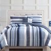 * My World Ason Stripe Twin Comforter Set Blue Comforter Sets