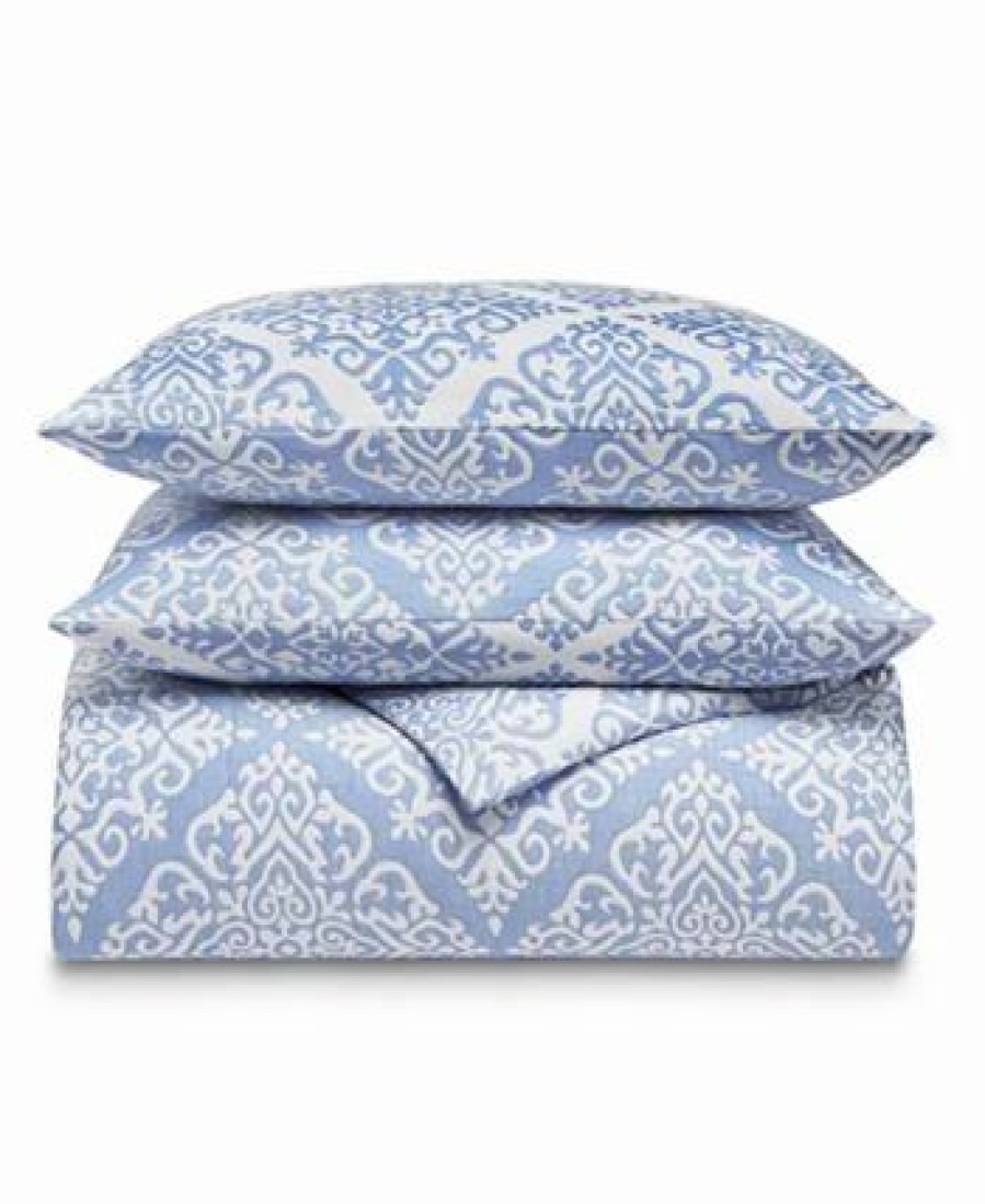 * Charter Club Medallion 2-Pc. Duvet Cover Set, Twin, Created For Macy'S Blue Duvet Covers & Sets