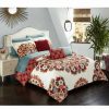 * Chic Home Aberdeen 10-Pc King Comforter Set Red Comforter Sets