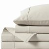 * Anne Klein Reverie Cotton Under 200-Thread Count 4 Piece King Solid Sheet Set Sand Sheets & Pillowcases