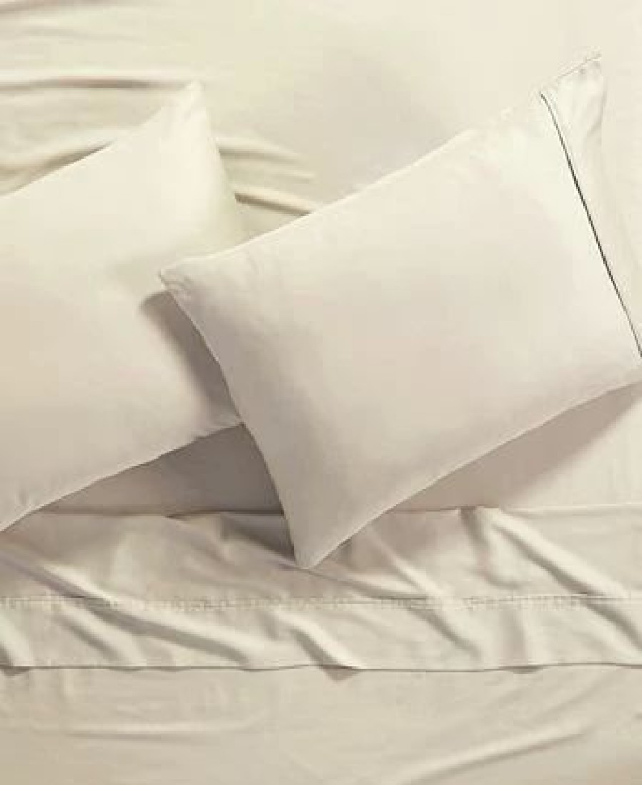 * Anne Klein Reverie Cotton Under 200-Thread Count 4 Piece King Solid Sheet Set Sand Sheets & Pillowcases