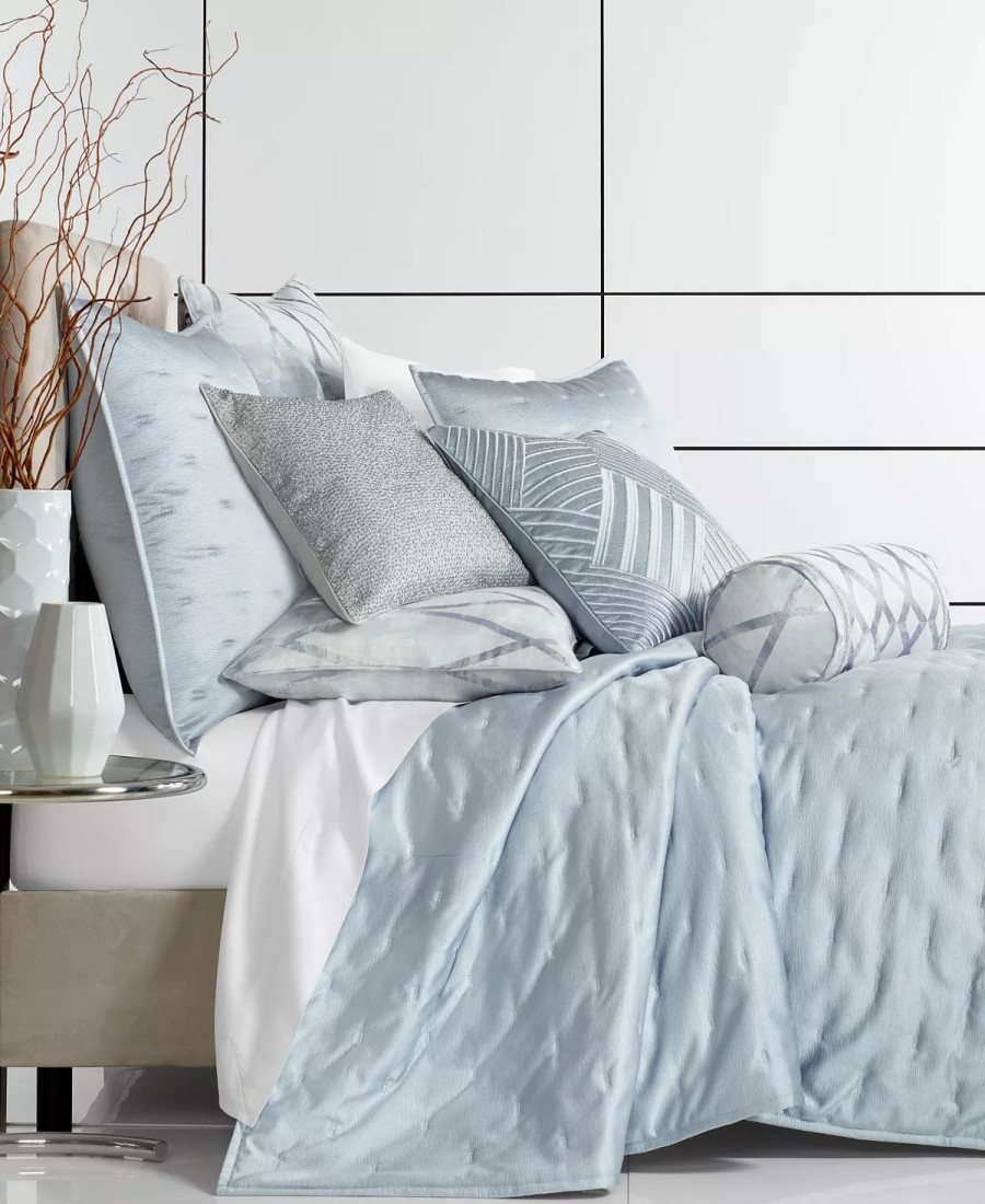 * Hotel Collection Dimensional Quilted Sham, King, Created For Macy'S Blue Designer Bedding