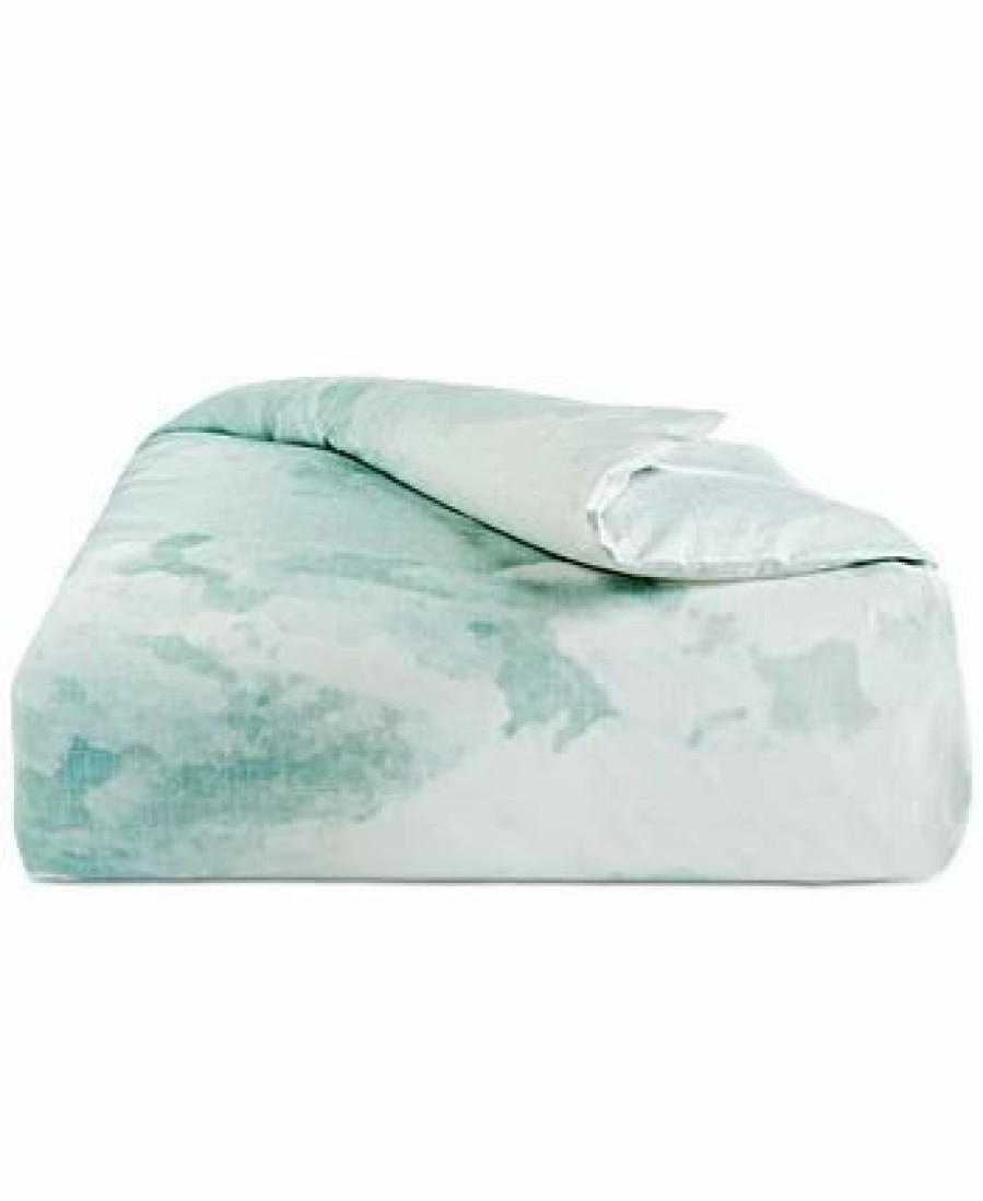 * Hotel Collection Panorama Duvet Cover, King, Created For Macy'S Seafoam Duvet Covers & Sets