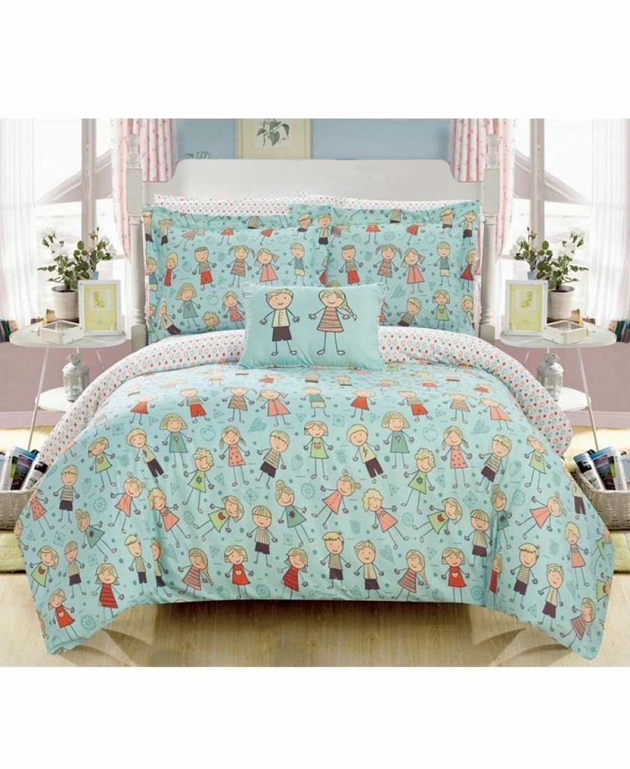 * Chic Home Woodland 6 Piece Twin Bed In A Bag Comforter Set Green Comforter Sets