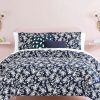 * Kate Spade New York Lilac 2 Piece Mini Comforter Set, Twin Navy Comforter Sets