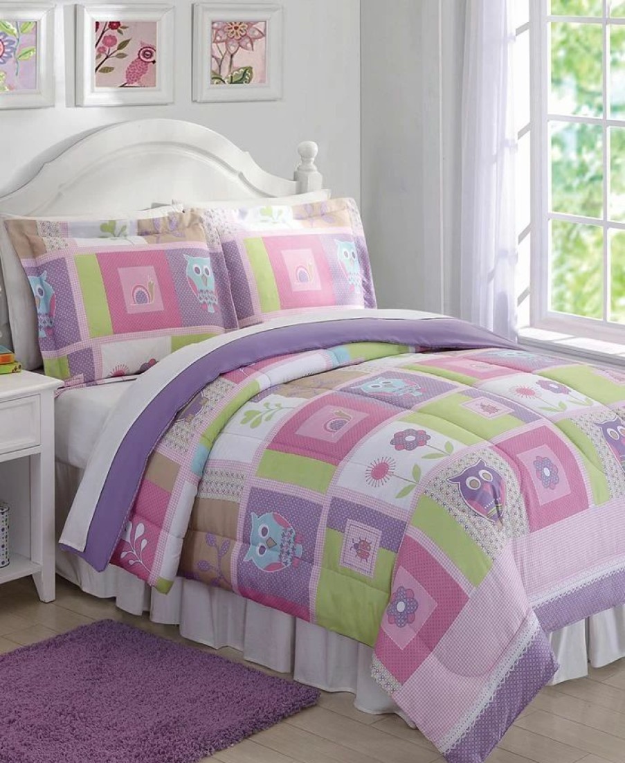 * My World Happy Owls Reversible 2-Pc. Twin Comforter Set Multi Comforter Sets