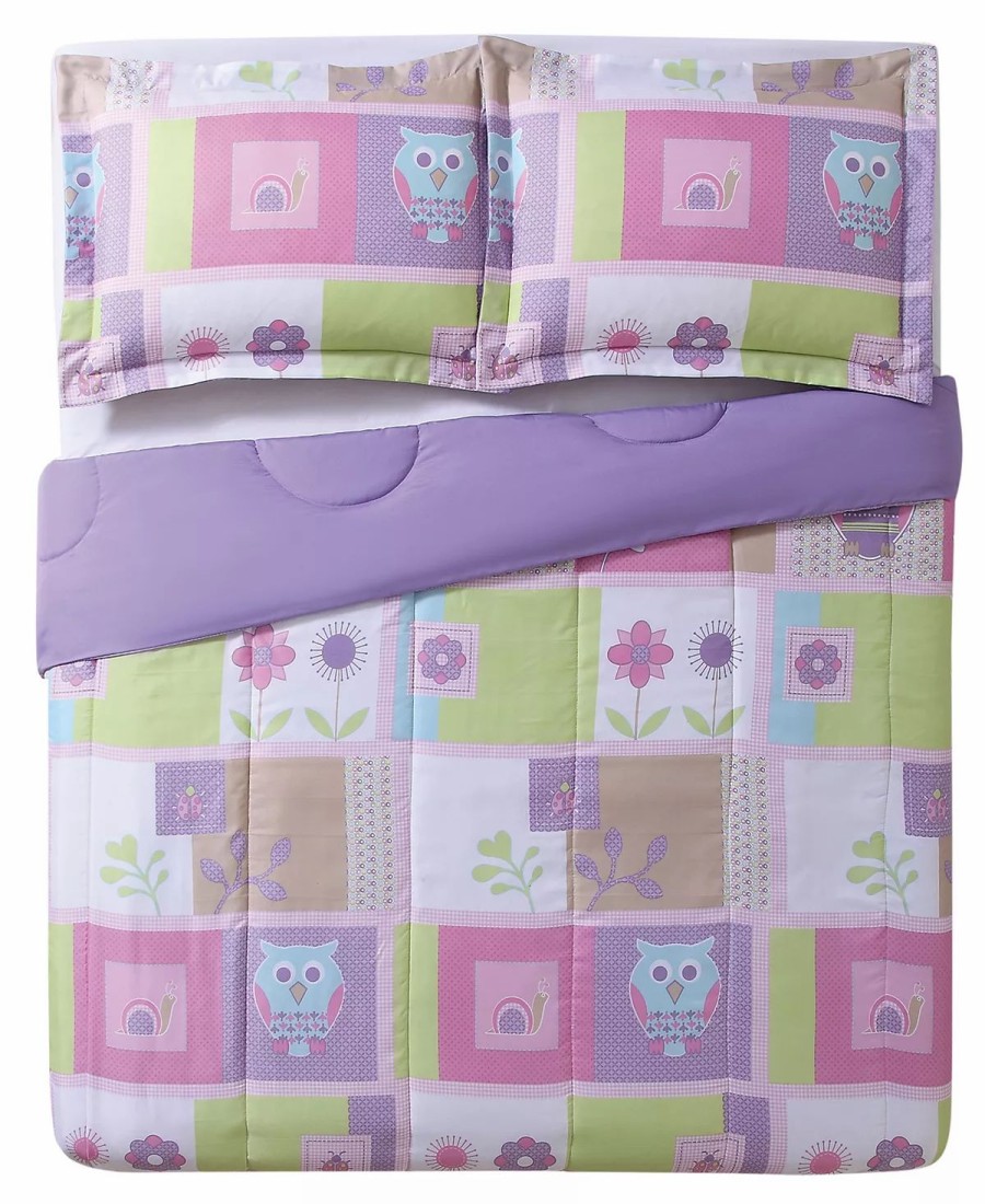 * My World Happy Owls Reversible 2-Pc. Twin Comforter Set Multi Comforter Sets