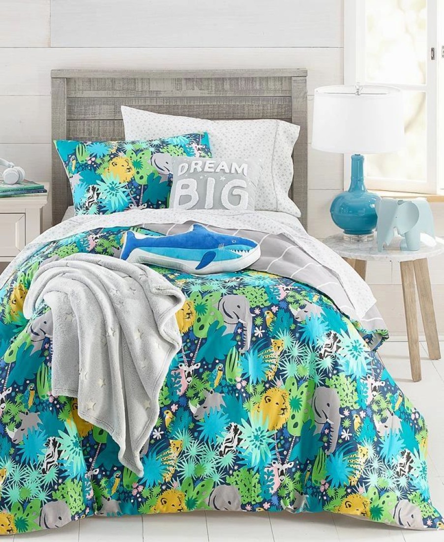 * Charter Club Kids 2-Pc. Cotton Comforter Set, Twin/Twin Xl, Created For Macy'S Jungle Comforter Sets