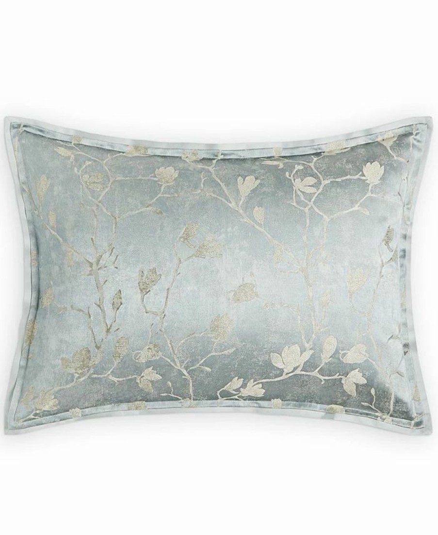 * Hotel Collection Sakura Blossom Sham, Standard, Created For Macy'S Slate Blue Designer Bedding