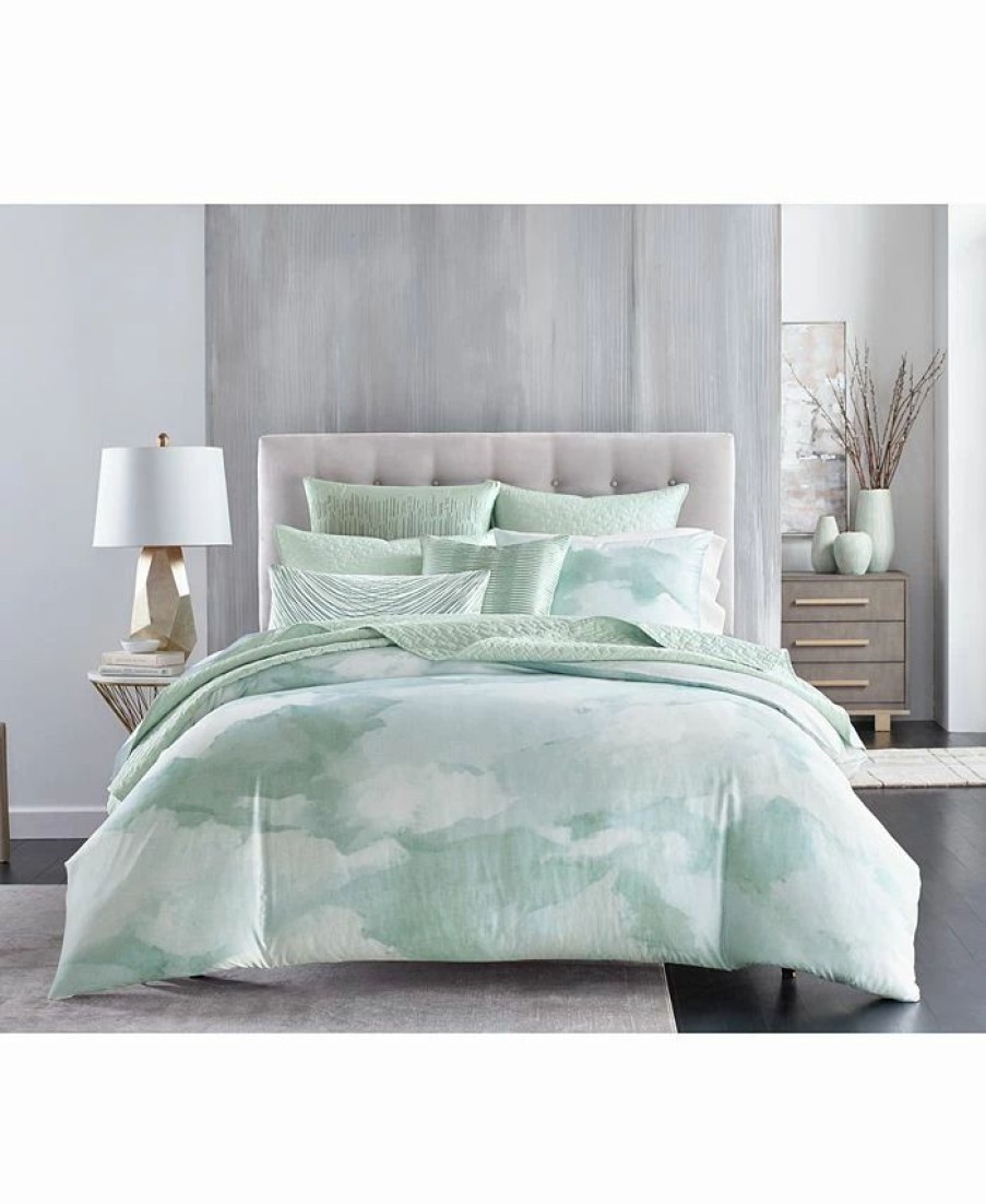 * Hotel Collection Panorama Comforter, Full/Queen, Created For Macy'S Seafoam Comforters: Fashion