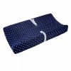 * Carter'S Star Print Plush Velboa Changing Pad Cover Blue Designer Bedding