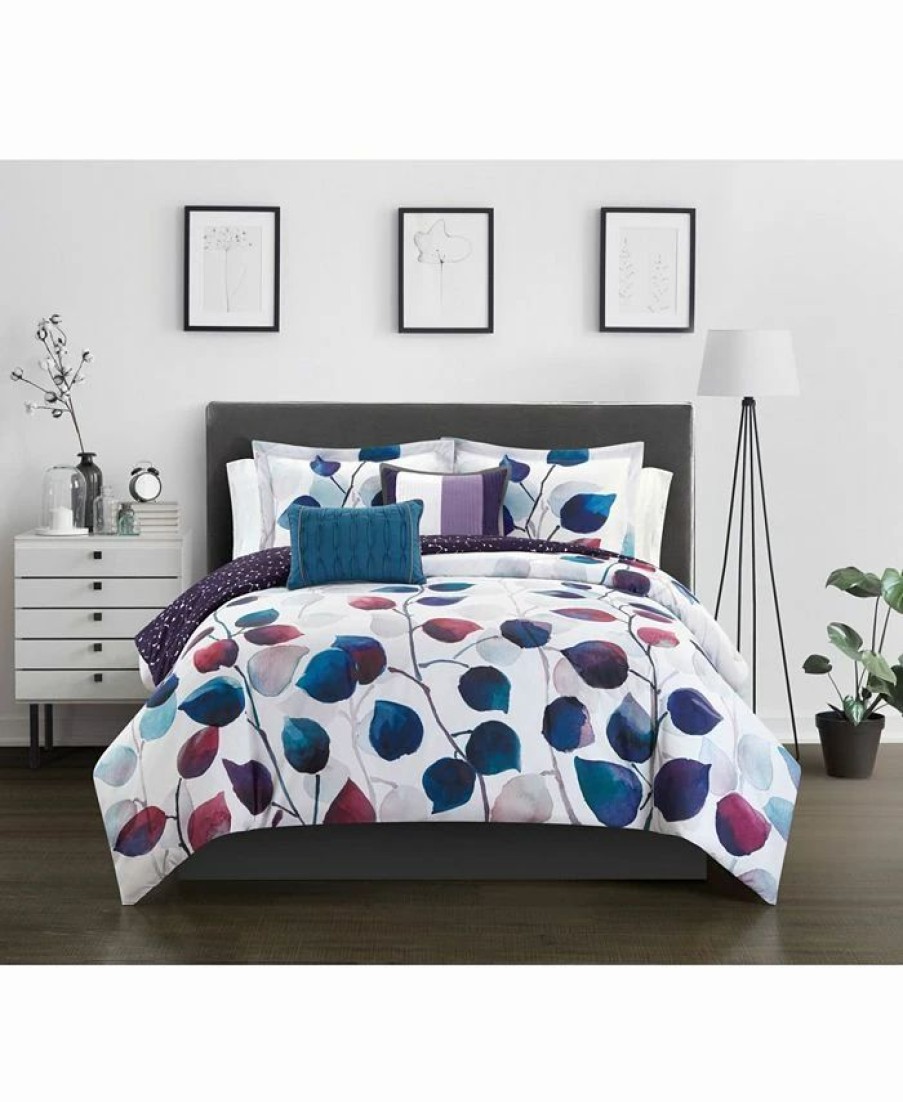 * Chic Home Anais 5 Piece Queen Comforter Set Multi Comforters: Fashion