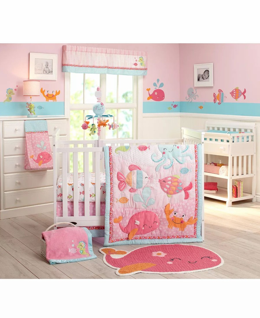 * Carter'S Sea Collection Musical Mobile Pink Comforter Sets