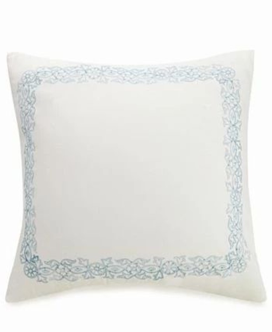 * Jessica Simpson Bonnie Euro Sham Blue Designer Bedding