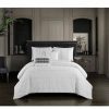 * Chic Home Addison 5 Piece King Comforter Set White Comforter Sets