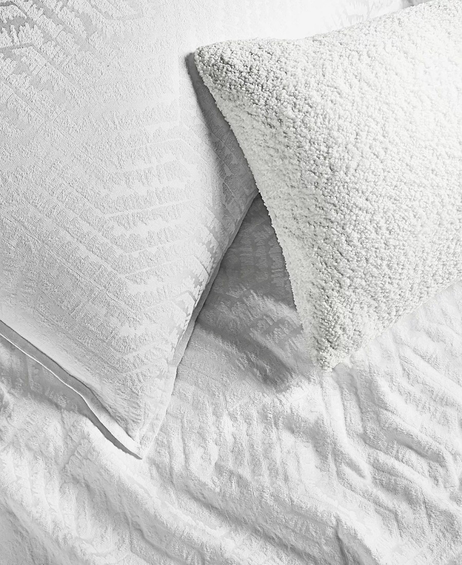 * Hotel Collection Etched Geo Sham, King, Created For Macy'S White Designer Bedding