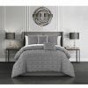 * Chic Home Ahtisa 5 Piece Queen Comforter Set Gray Comforter Sets