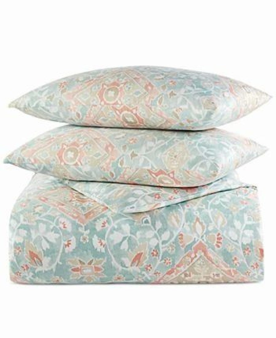 * Charter Club Terra Mesa 3-Pc. Comforter Set, Full/Queen, Created For Macy'S Turquoise/Aqua Comforter Sets