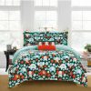 * Chic Home Elephant Reprise 8 Piece Full Bed In A Bag Comforter Set Green Comforter Sets