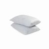 * London Fog Pack Of 2 Cool Touch Microfiber Pillow, Standard White Pillows