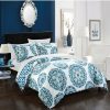 * Chic Home Ibiza 7 Piece King Bed In A Bag Duvet Set Duvet Covers & Sets