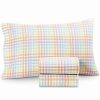 * Charter Club Kids Cotton Flannel 3-Pc. Twin Sheet Set, Created For Macy'S Rainbow Plaid Sheets & Pillowcases