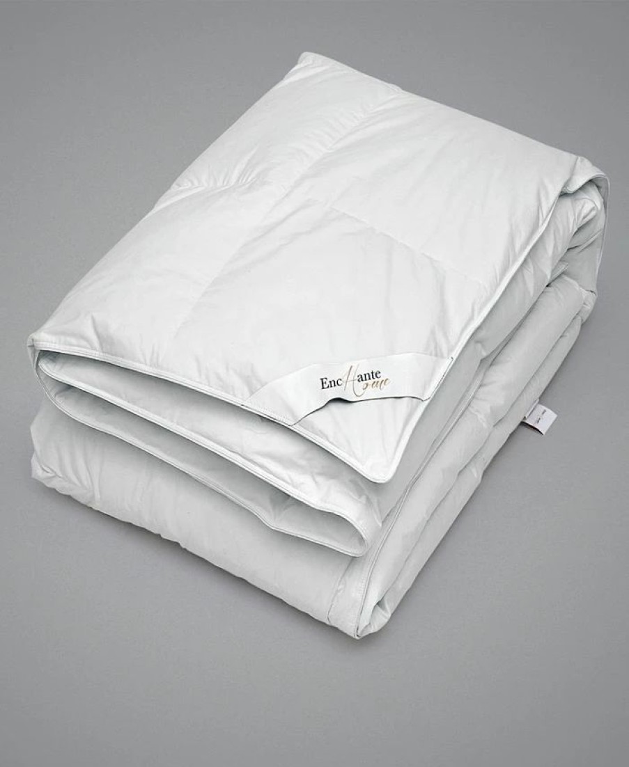 * Enchante Home Luxury European Goose Feather & Down Queen Comforter White Comforters: Fashion