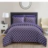 * Chic Home Brooklyn Duvet Cover Sets Plum Duvet Covers & Sets