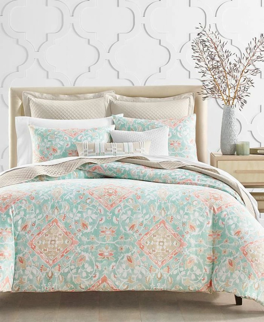 * Charter Club Terra Mesa 3-Pc. Comforter Set, King, Created For Macy'S Turquoise/Aqua Comforter Sets