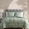 * Hallmart Collectibles Wallis 3 Piece Reversible Comforter Sets Lt Green Comforter Sets