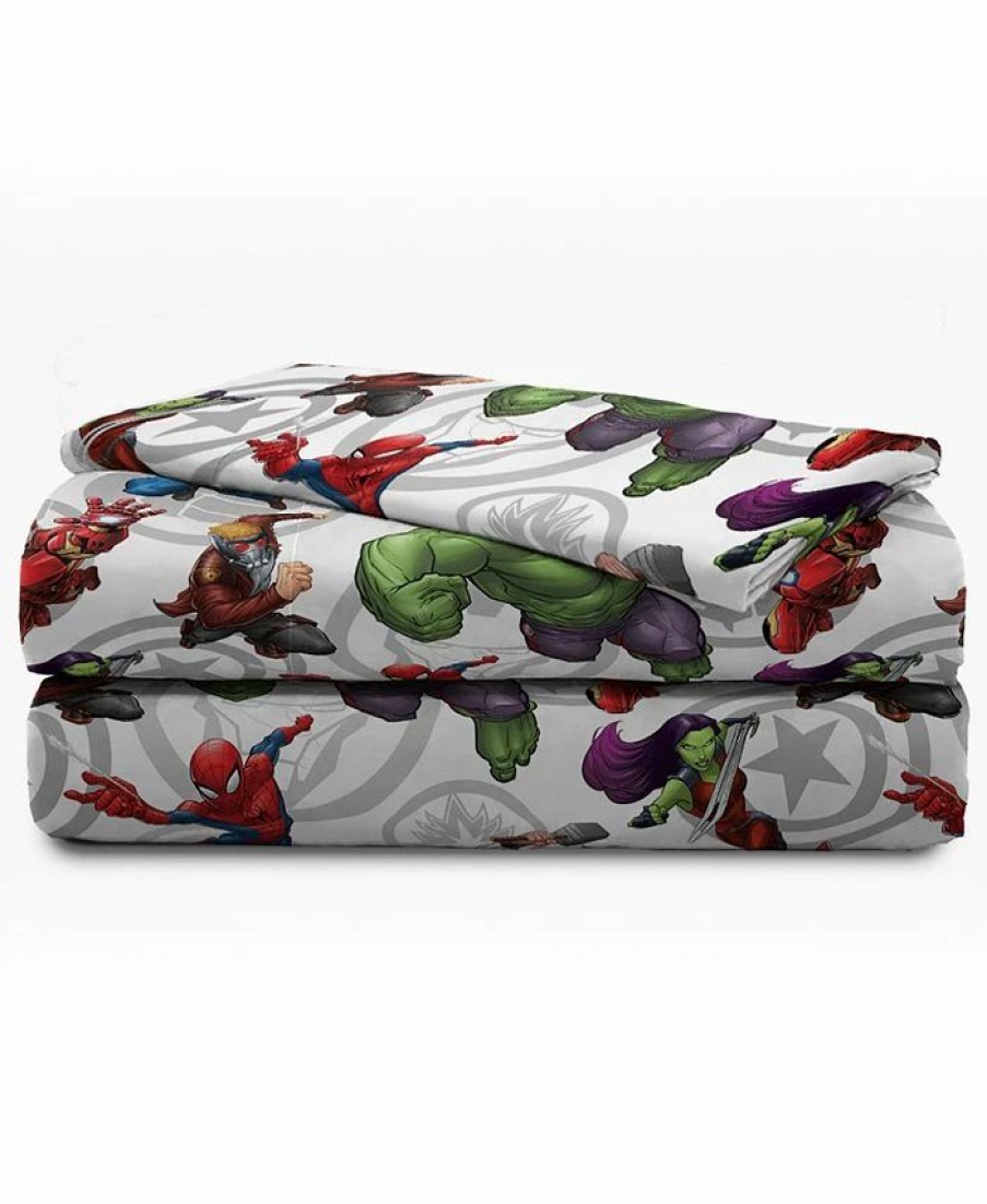 * Disney Marvel Avengers 3-Pc. Twin Sheet Set Green Sheets & Pillowcases