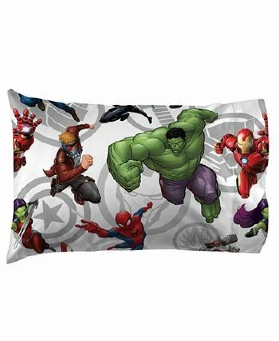 * Disney Marvel Avengers 3-Pc. Twin Sheet Set Green Sheets & Pillowcases