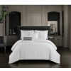 * Chic Home Addison 5 Piece Queen Comforter Set White Comforter Sets